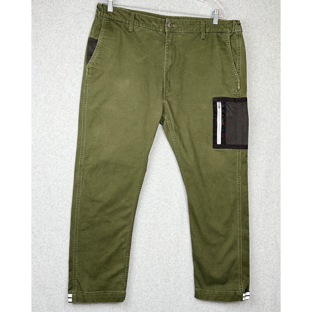 Levi's Pants Mens 38x30 Green Performance Cargo Tapered Mesh Pocket